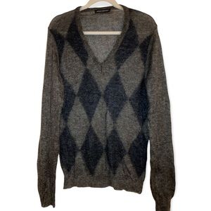 Jay Cole Man Mohair V-Neck Sweater
